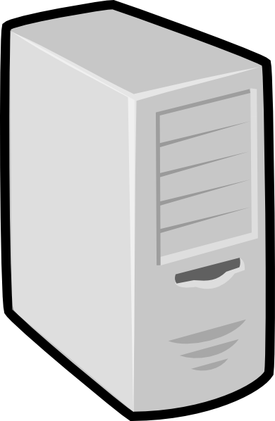390x598 Server Linux Box Clip Art