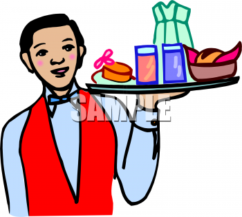 350x315 Food Clipart Waiter