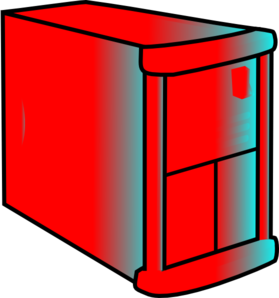 279x298 Red Server Clip Art