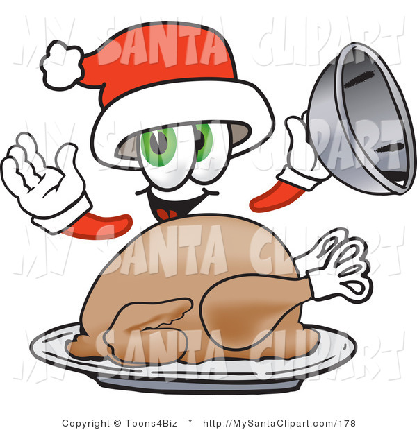 600x620 Christmas Clip Art Of A Green Eyed Santa Claus Mascot Cartoon