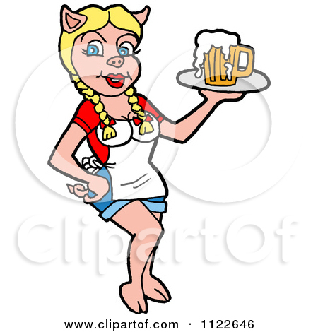 450x470 Serving Waitress Clipart
