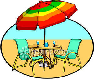 300x254 Set In The Sand Royalty Free Clipart Picture