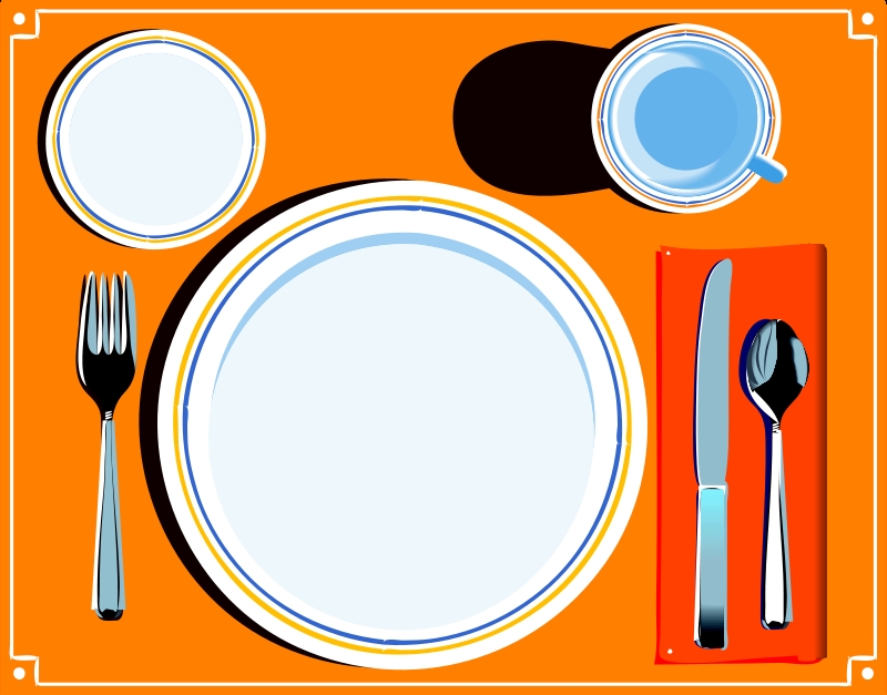 800x627 Table Setter Clipart Letters Example