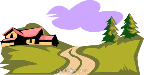 480x251 Landscapecountry Setting Royalty Free Vector Clip Art