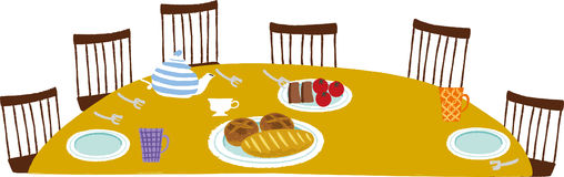 508x160 Dinner Table Clipart