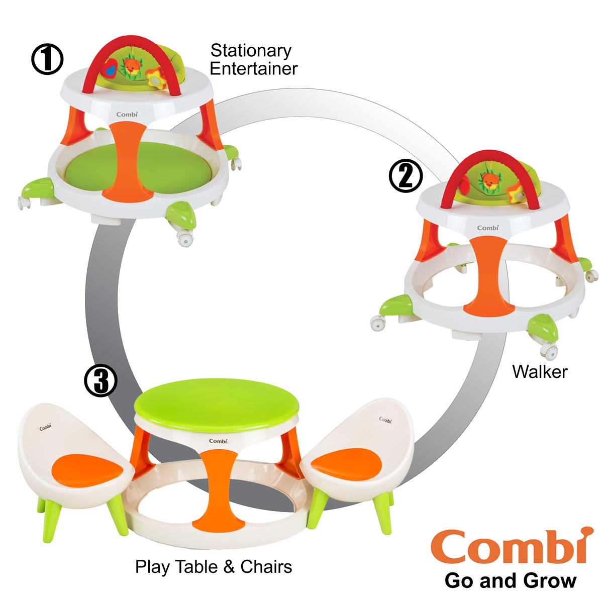1200x1200 Go And Grow Walker Amp Play Table