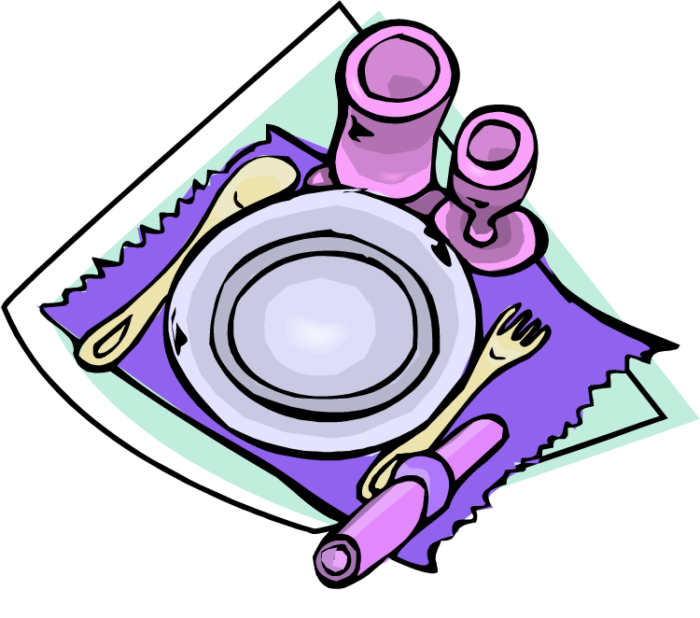 700x618 Table Setting Clipart Decoration Ideas Information About Home
