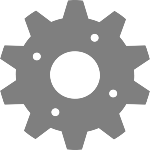 298x297 Gear Grey Clip Art