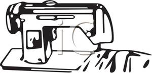 300x145 Art Image A Black And White Sewing Machine