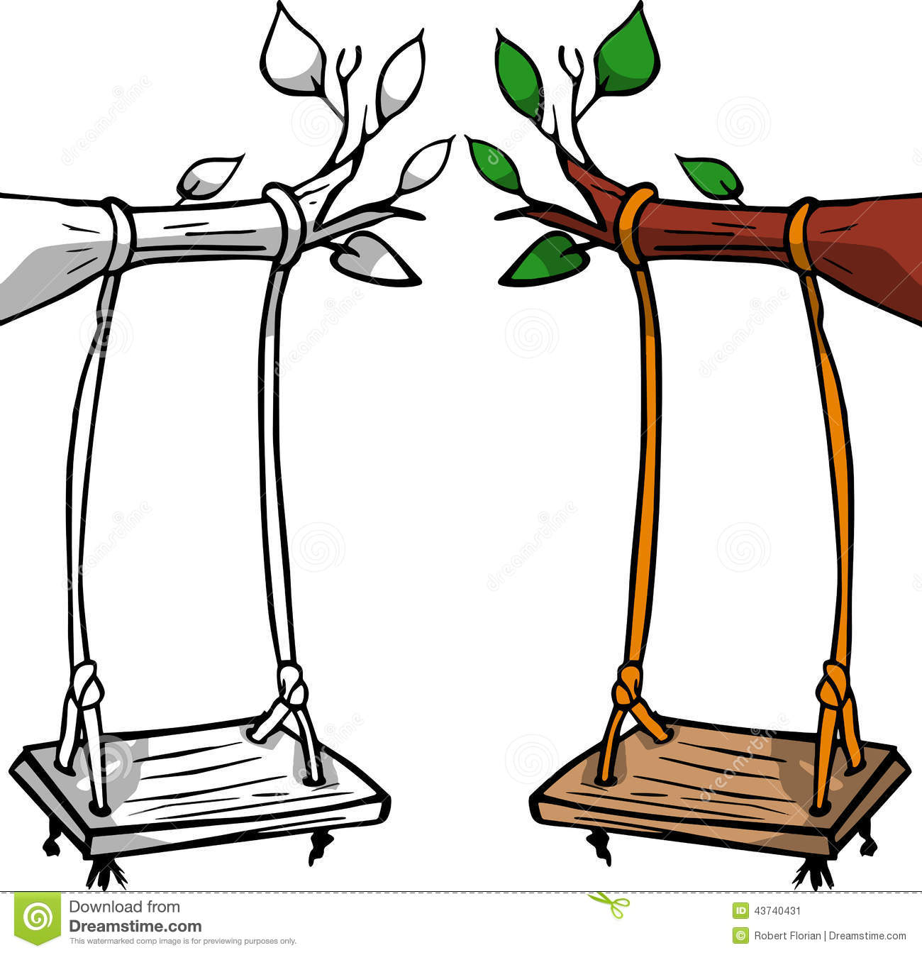 1300x1346 Black Amp White Clipart Swing