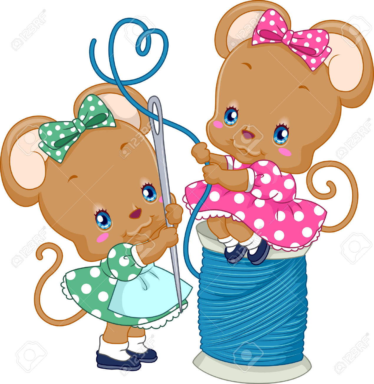 1269x1300 Mice Clipart Sewing