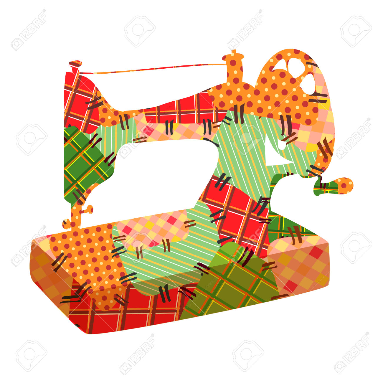 1300x1300 Patchwork Clipart Sewing Machine