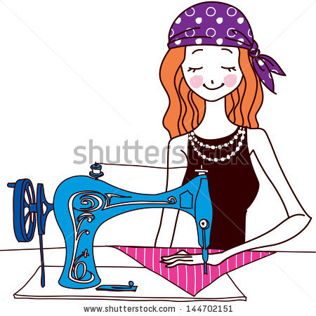450x450 Sewing Machine Clipart Lady Sewing