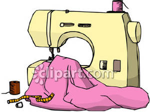 300x225 Sewing Machine Clipart Sewing Material
