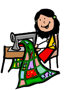 220x287 Girl Sewing Quilt Clip Art Clipart Panda