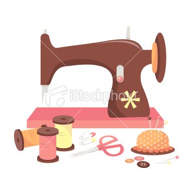 380x380 Sewing Machine Clipart Fabric Roll