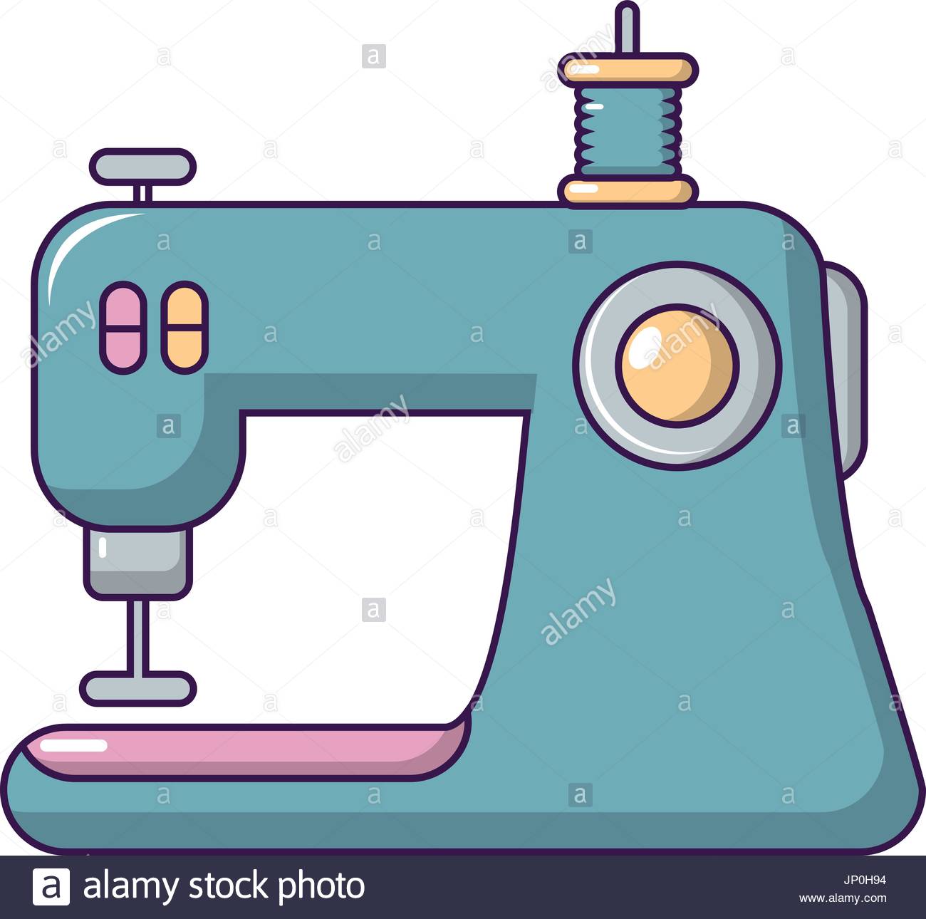 1300x1290 Sewing Machine Icon, Cartoon Style Stock Vector Art Amp Illustration
