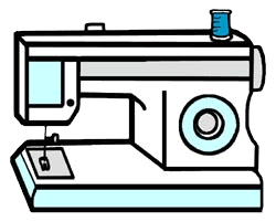 250x201 Clipart Sewing Machine