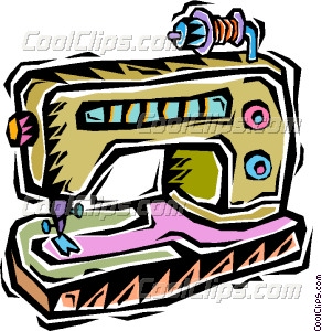 292x300 Sewing Machine Vector Clip Art