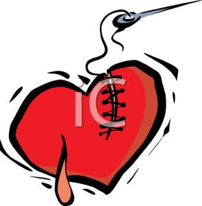 295x300 Art Image A Needle And Thread Sewing Up A Torn Heart