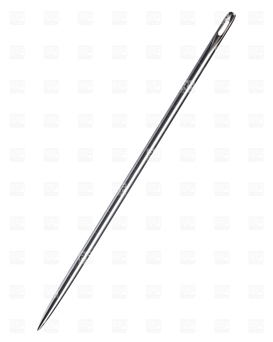 960x1200 Realistic Needle Royalty Free Vector Clip Art Image