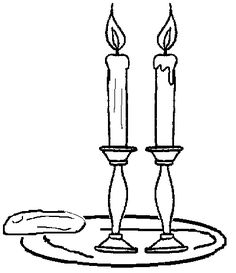 236x273 Havdalah Candle Clip Art