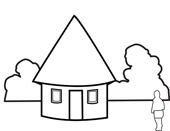 170x131 Shack Clipart Outline