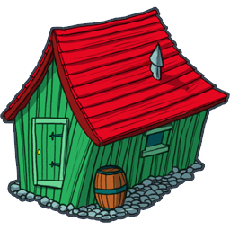 256x256 Shack Clipart Wooden