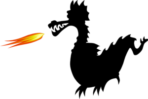 300x201 Dragon Shadow Clip Art