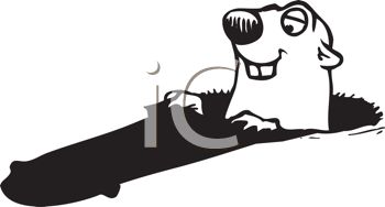 350x188 Groundhog Seeing His Shadow