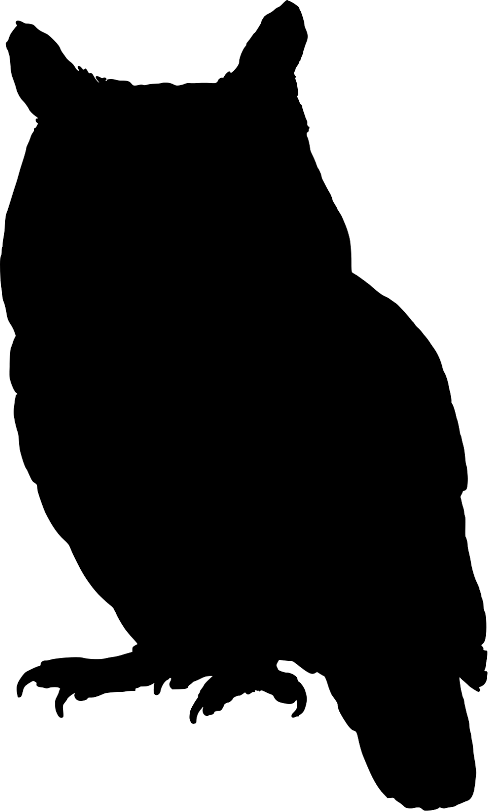 962x1600 Shadow Clipart Owl