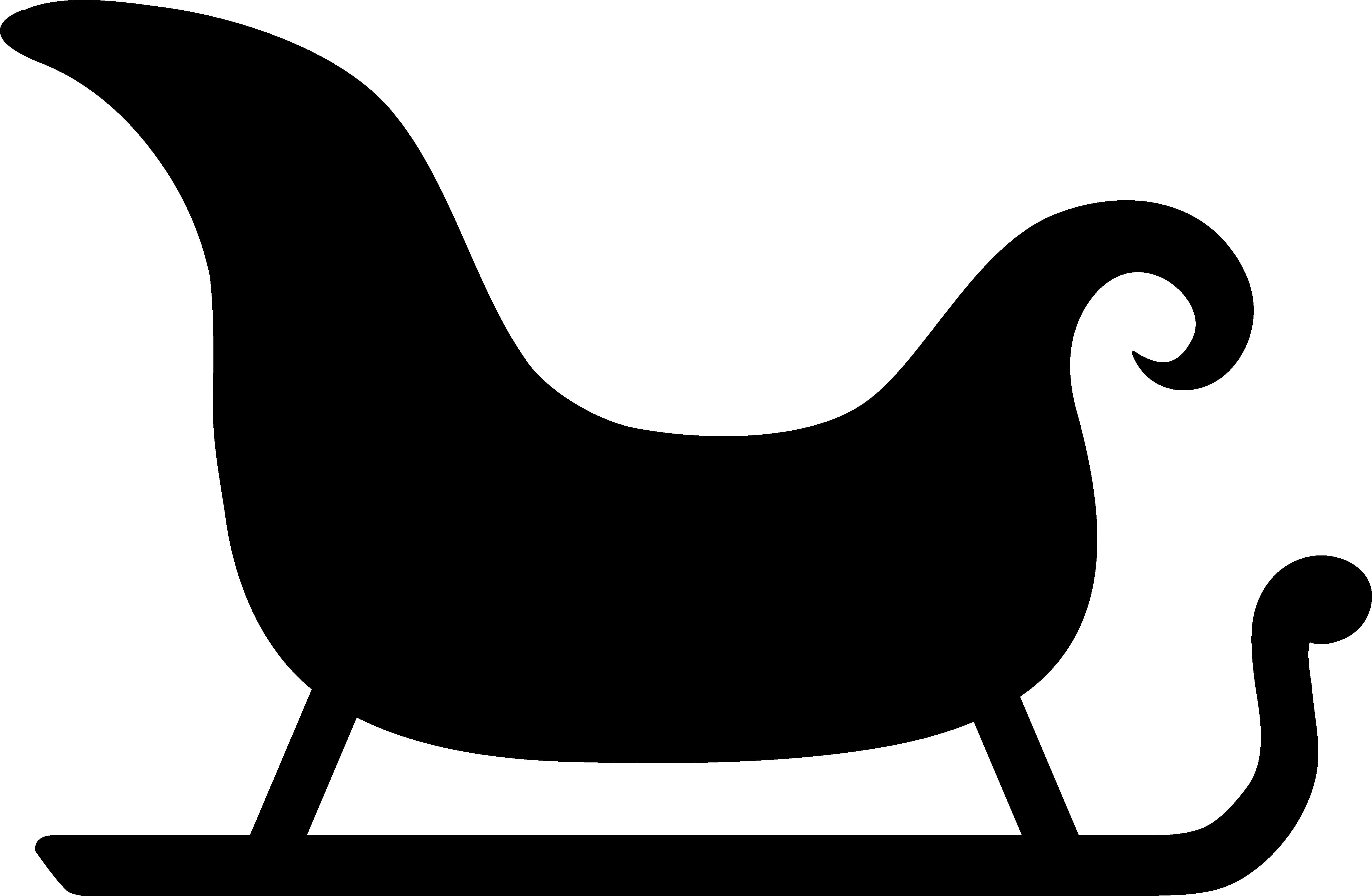 5175x3381 Shadow Clipart Santa Claus