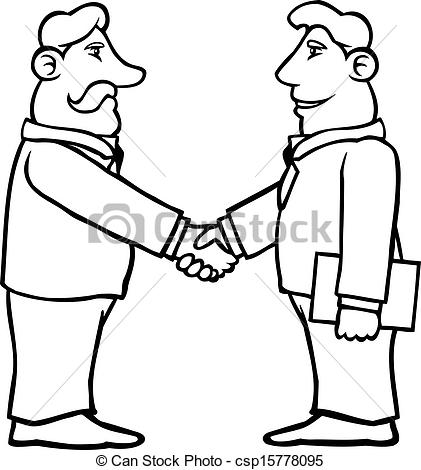 421x470 Shaking Hands Black And White Clipart