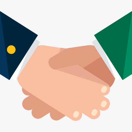 512x512 Shake Hands, Cartoon, Cooperation Png Image For Free Download