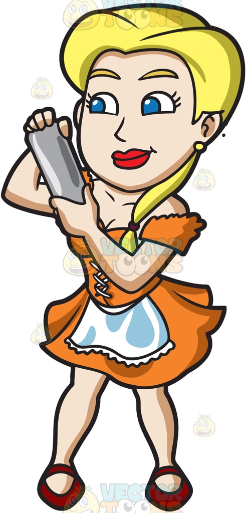 491x1024 A Sexy Female Bartender Shaking A Cocktail Mixer Cartoon Clipart