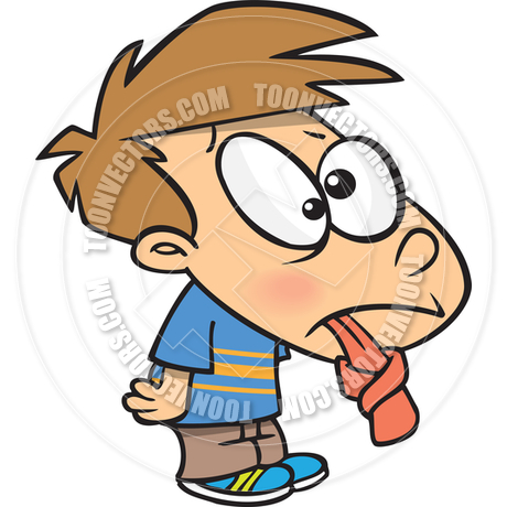 460x460 Cartoon Tongue Tied Boy By Ron Leishman Toon Vectors Eps