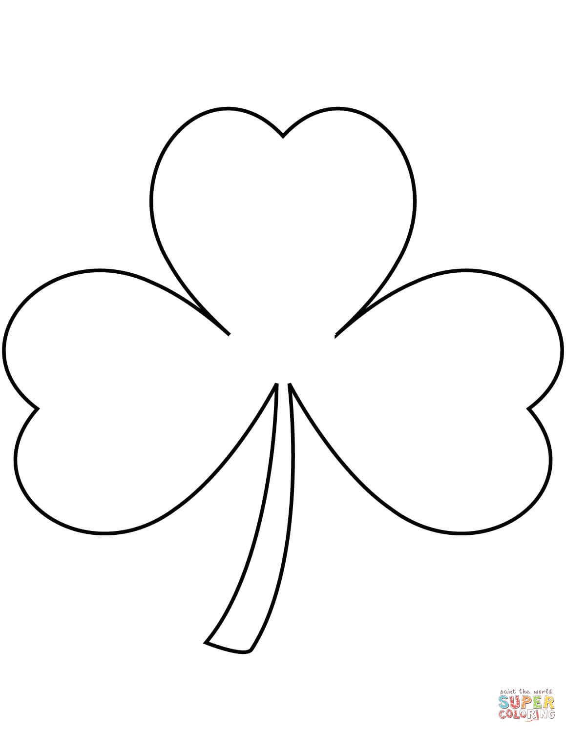 1159x1500 Shamrock Coloring Page Free Printable Coloring Pages
