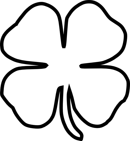 552x596 Shamrock Outline Png, Svg Clip Art For Web