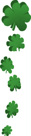120x520 Irish Clip Art Shamrock Border Graphics (Free St. Patrick's Day