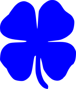 258x300 Blue Shamrock Clip Art