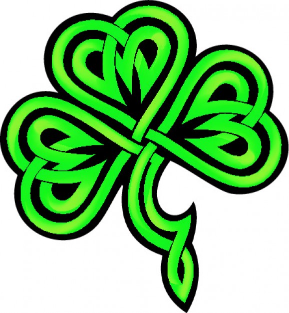 579x626 Celtic Shamrock Clipart
