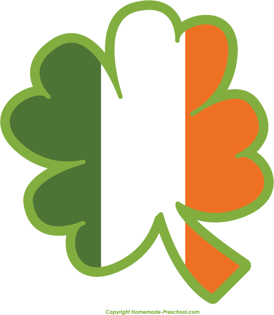 560x644 Clover Clipart Irish