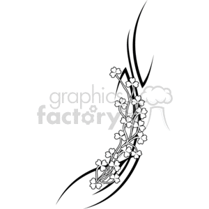 300x300 Royalty Free Shamrock Tattoo Design 377710 Vector Clip Art Image