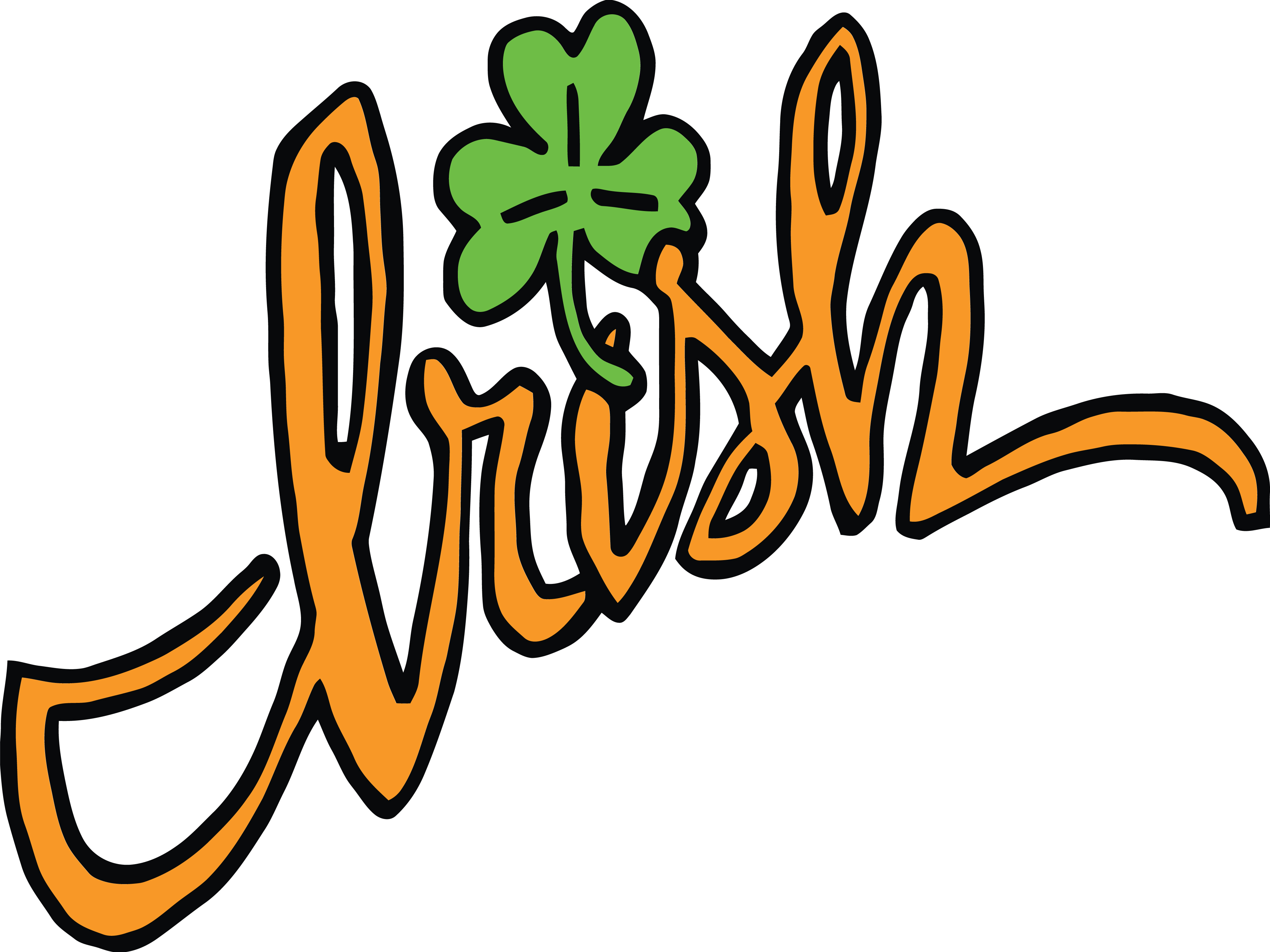 4000x3000 Clipart Of An Irish Shamrock