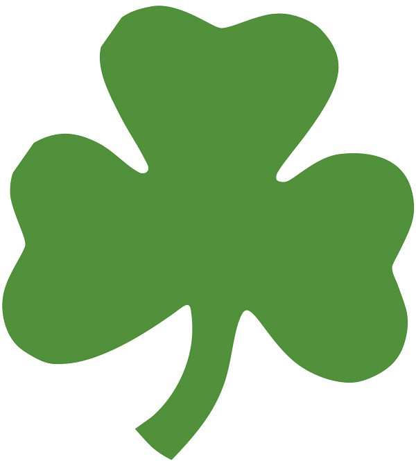 600x665 Shamrock Blank Card Paper House