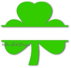 284x272 Shamrock Monogram Frame