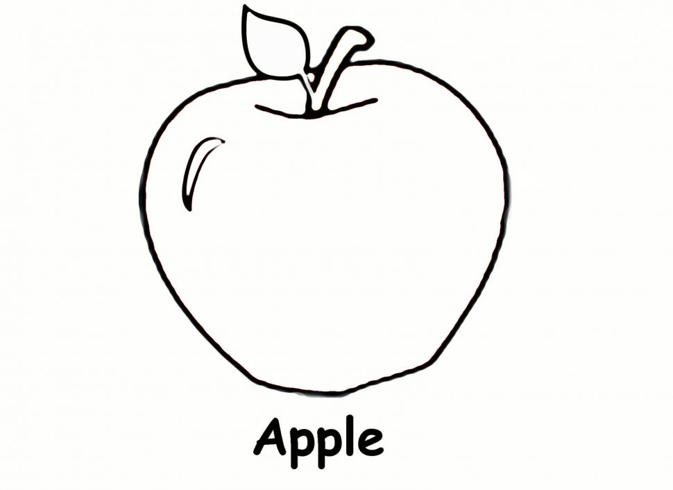 970x706 Food Apple Printable Que Es Pages De Apple Shamrock Coloring