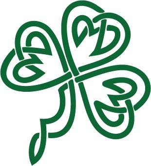 310x340 Shamrock Outline Decal Sticker