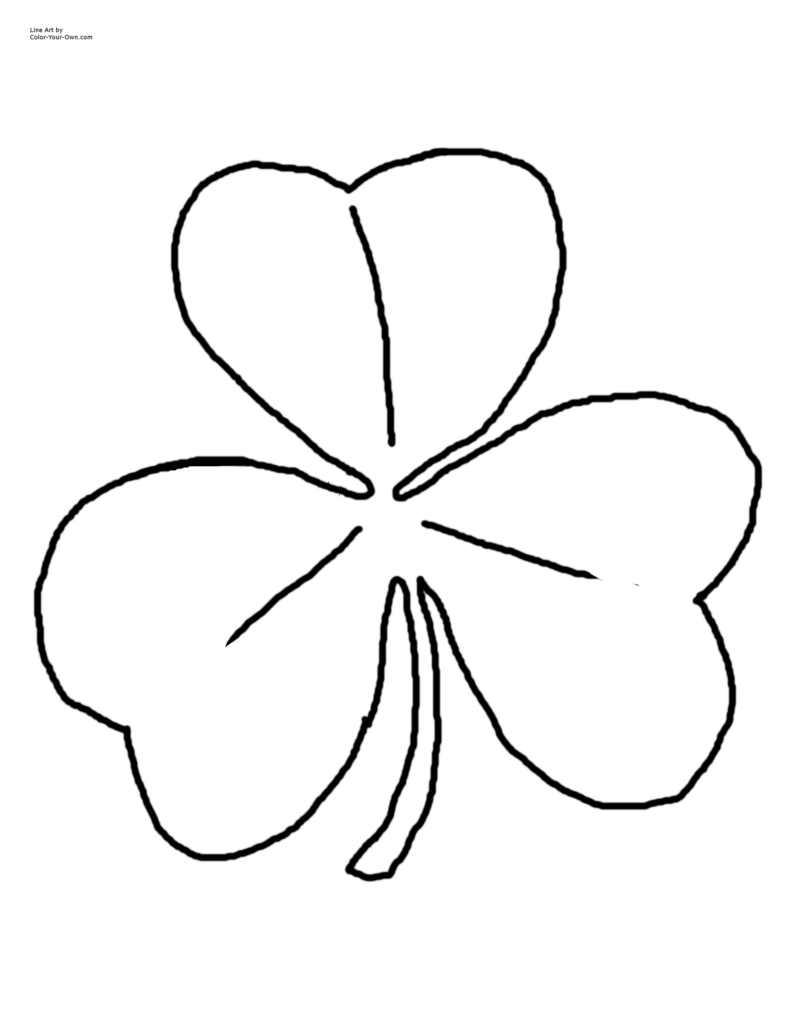 2550x3300 Printable Shamrock Coloring Pages. St Patricks Day Coloring Pages