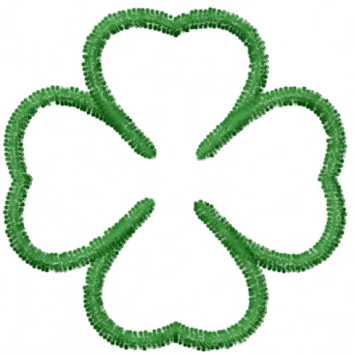 500x500 Shamrock Outline Embroidery Designs, Machine Embroidery Designs